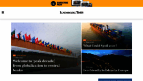 What Luxtimes.lu website looked like in 2020 (4 years ago)
