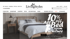 What Livingstyles.com.au website looked like in 2020 (4 years ago)