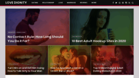What Lovedignity.com website looked like in 2020 (4 years ago)