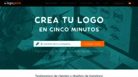 What Logogenio.es website looked like in 2020 (4 years ago)