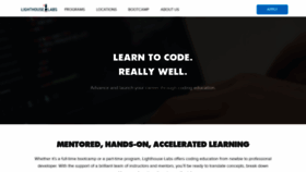 What Lighthouselabs.ca website looked like in 2020 (4 years ago)