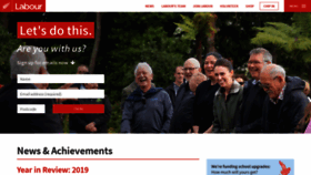 What Labour.org.nz website looked like in 2020 (4 years ago)