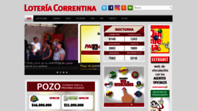 What Loteriacorrentina.gov.ar website looked like in 2020 (4 years ago)