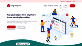 What Leaguerepublic.com website looked like in 2020 (4 years ago)