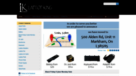 What Laptopking.ca website looked like in 2020 (5 years ago)