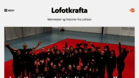What Lofotkrafta.no website looked like in 2020 (4 years ago)