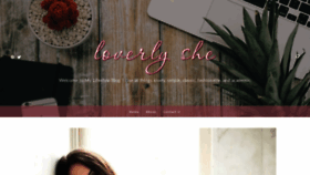 What Loverlysheblog.com website looked like in 2020 (4 years ago)