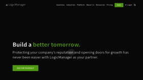 What Logicmanager.com website looked like in 2020 (4 years ago)