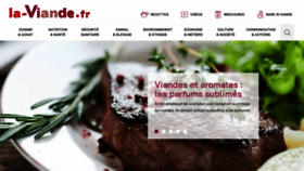 What La-viande.fr website looked like in 2020 (4 years ago)