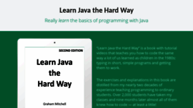 What Learnjavathehardway.org website looked like in 2020 (4 years ago)