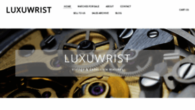 What Luxuwrist.com website looked like in 2020 (4 years ago)