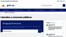 What Llamadosyconcursos.gub.uy website looked like in 2020 (4 years ago)