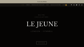 What Lejeunechocolatiers.com website looked like in 2020 (4 years ago)