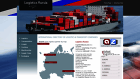 What Logisticsrussia.com website looked like in 2020 (4 years ago)