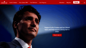 What Liberal.ca website looked like in 2020 (4 years ago)