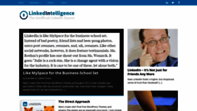 What Linkedintelligence.com website looked like in 2020 (4 years ago)