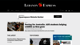 What Lebanon-express.com website looked like in 2020 (4 years ago)