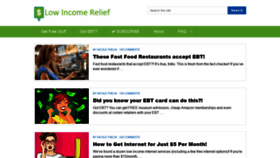 What Lowincomerelief.com website looked like in 2020 (4 years ago)