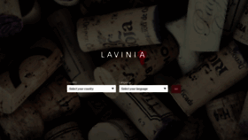 What Lavinia.com website looked like in 2020 (4 years ago)