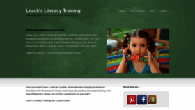 What Leachliteracytraining.com website looked like in 2020 (4 years ago)