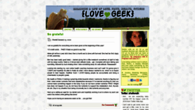 What Love-geek.net website looked like in 2020 (4 years ago)