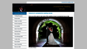 What Leicestershireweddingvenues.co.uk website looked like in 2020 (4 years ago)