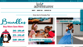 What Littleadventures.com website looked like in 2020 (4 years ago)