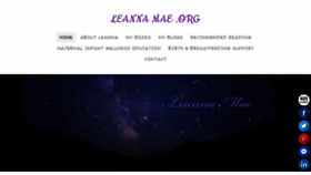 What Leannamae.org website looked like in 2020 (4 years ago)