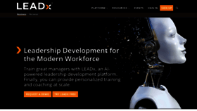 What Leadx.org website looked like in 2020 (4 years ago)