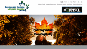What Languagescanada.ca website looked like in 2020 (4 years ago)
