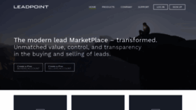 What Leadpoint.com website looked like in 2020 (4 years ago)