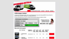 What Lieferwagen-mieten.ch website looked like in 2020 (4 years ago)