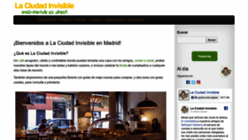 What Laciudad-invisible.com website looked like in 2020 (4 years ago)