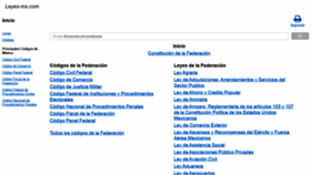 What Leyes-mx.com website looked like in 2020 (4 years ago)