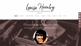 What Louiseharnbyproofreader.com website looked like in 2020 (5 years ago)