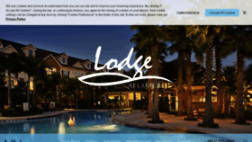 What Lodgeatlakecrest.com website looked like in 2020 (4 years ago)