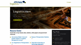 What Logistics.com website looked like in 2020 (4 years ago)