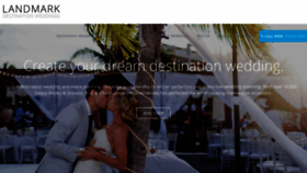 What Landmarkdestinationweddings.com website looked like in 2020 (4 years ago)