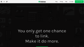 What Linktr.ee website looked like in 2020 (4 years ago)