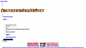 What Leatherworker.net website looked like in 2020 (4 years ago)