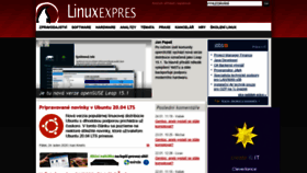 What Linuxexpres.cz website looked like in 2020 (4 years ago)