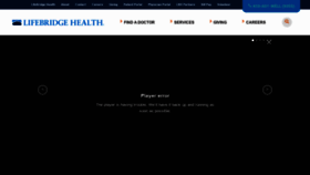 What Lifebridgehealth.org website looked like in 2020 (4 years ago)