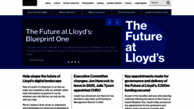 What Lloyds.com website looked like in 2020 (4 years ago)
