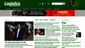 What Logisticsmgmt.com website looked like in 2020 (4 years ago)