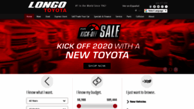 What Longotoyota.com website looked like in 2020 (4 years ago)