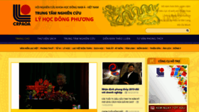 What Lyhocdongphuong.org.vn website looked like in 2020 (4 years ago)