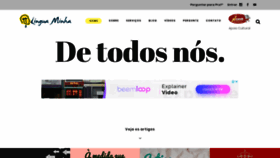 What Linguaminha.com.br website looked like in 2020 (4 years ago)