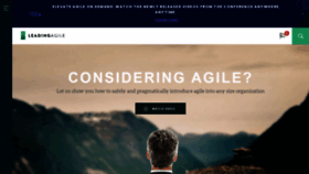 What Leadingagile.com website looked like in 2020 (4 years ago)