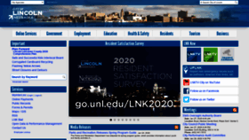 What Lincoln.ne.gov website looked like in 2020 (4 years ago)