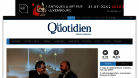 What Lequotidien.lu website looked like in 2020 (4 years ago)